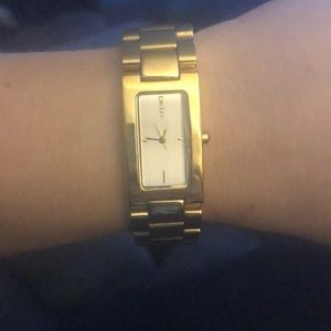 DKNY gold watch